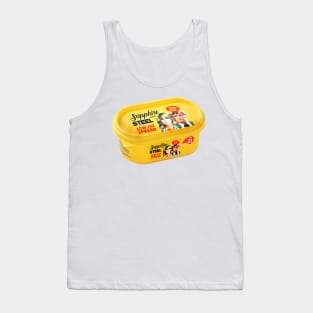 A tub of Sapphire & Steel low-fat spread Tank Top